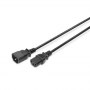 Digitus | Power extension cable | Power IEC 60320 C13 | Power IEC 60320 C14 | 1.8 m | Black - 2